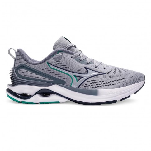 Tênis Mizuno Wave Dynasty 8 Masculino Cinza / Branco