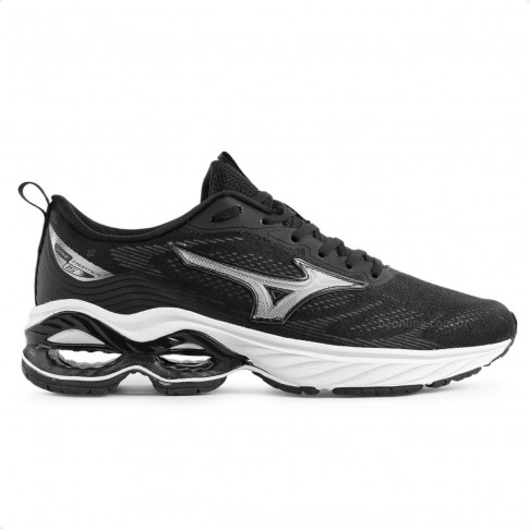 Tênis Mizuno Wave Frontier 15 Masculino Preto / Prata