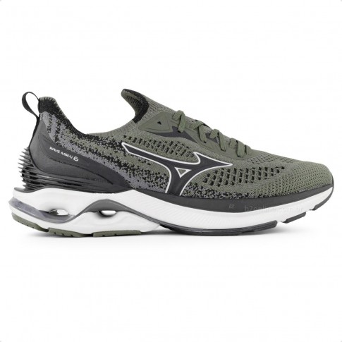 Tênis Mizuno Wave Mirai 6 Masculino Verde Militar