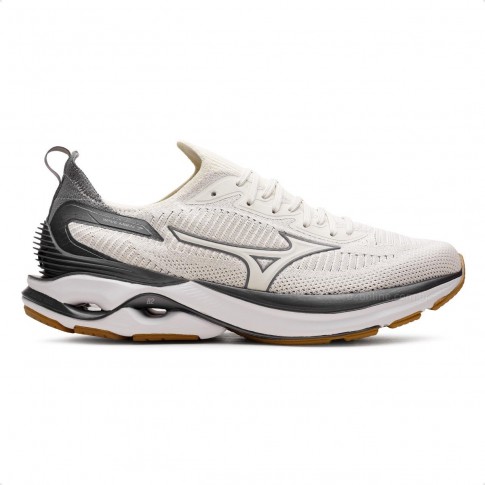 Tênis Mizuno Wave Mirai 7 Masculino Bege / Preto