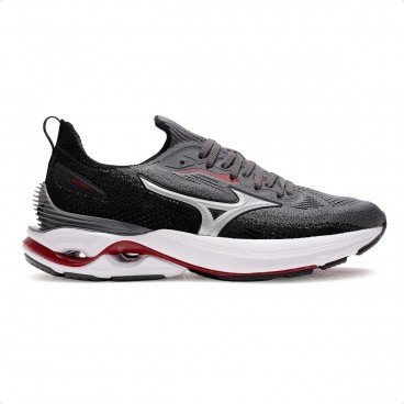 Tênis Mizuno Wave Mirai 8 Masculino Chumbo / Preto
