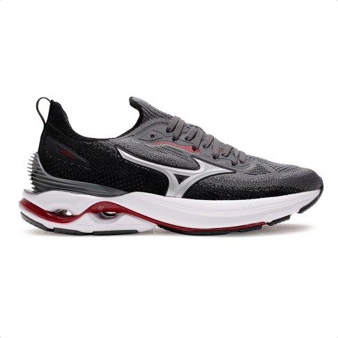 Tênis Mizuno Wave Mirai 8 Masculino Chumbo / Preto