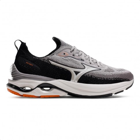 Tênis Mizuno Wave Mirai 8 Masculino Preto / Cinza