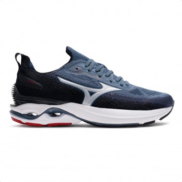 Tênis Mizuno Wave Mirai 8 Masculino Preto / Marinho