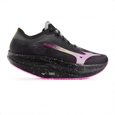 Tênis Mizuno Wave Rebellion Pro 2 Masculino Preto / Rosa