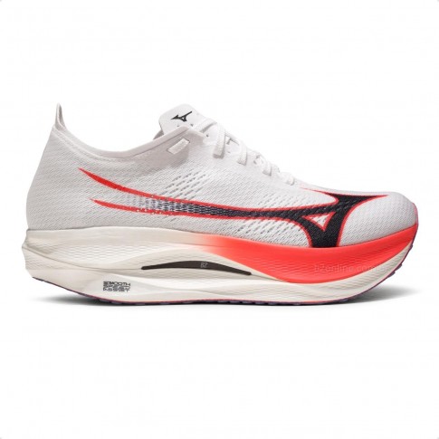 Tênis Mizuno Wave Rebellion Pro Low Masculino Branco / Vermelho