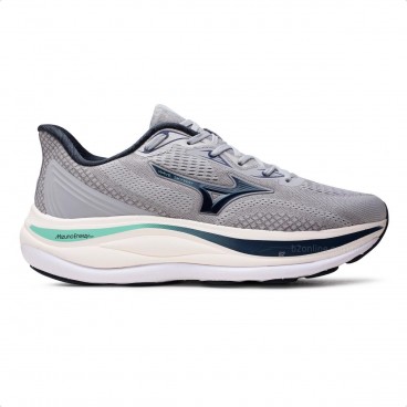 Tênis Mizuno Wave Skyway Masculino Cinza / Marinho