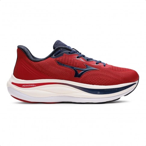 Tênis Mizuno Wave Skyway Masculino Vermelho / Marinho