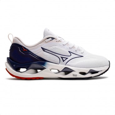 Tênis Mizuno Wave Stratos 3 Masculino Branco / Azul
