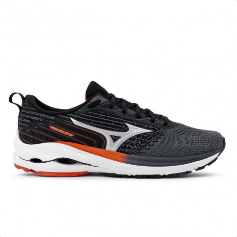 Tênis Mizuno Wave Vitality 5 Masculino Grafite / Laranja