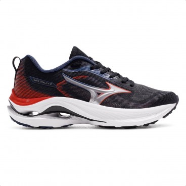 Tênis Mizuno Wave Vitality 7 Masculino Preto / Vermelho