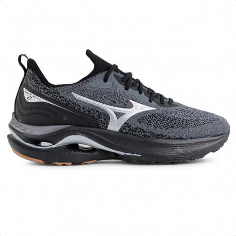 Tênis Mizuno Wave Zest 2 Masculino Preto / Chumbo