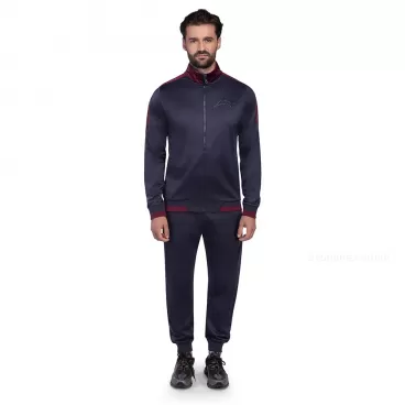 Conjunto Agasalho Mizuno Root IIIM Masculino Marinho / Bordô