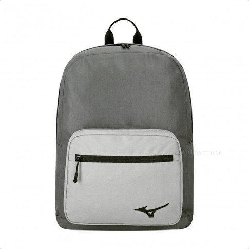 Mochila Mizuno Basic Unissex Cinza / Preto