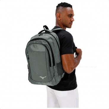 Mochila Mizuno Core Unissex Cinza