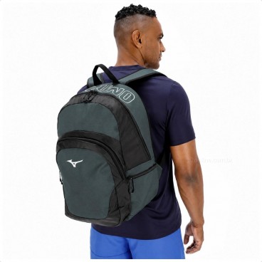 Mochila Mizuno Sky Unissex Cinza / Preto