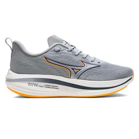 Tênis Mizuno Neo Pryzma Masculino Cinza / Laranja