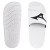 Chinelo Mizuno Slide Basic Unissex Branco / Preto