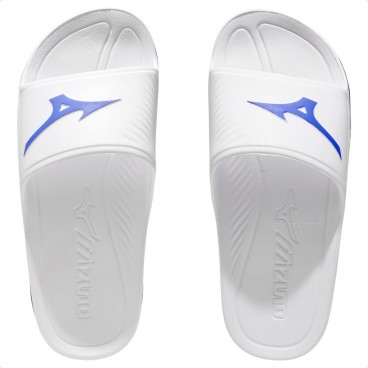 Chinelo Mizuno Slide Enerzy Unissex Branco / Azul