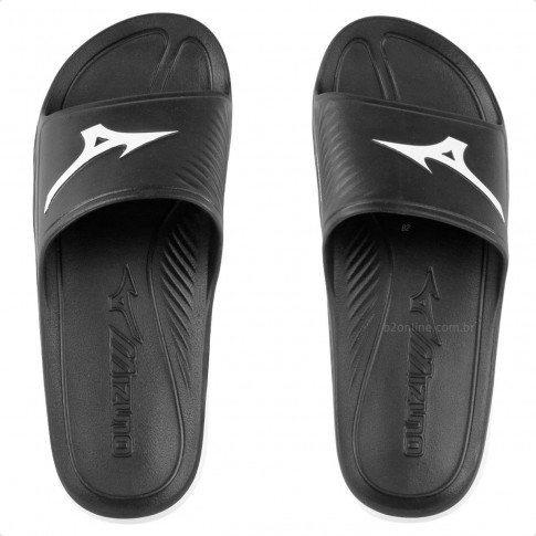 Chinelo Mizuno Slide Enerzy Unissex Preto / White