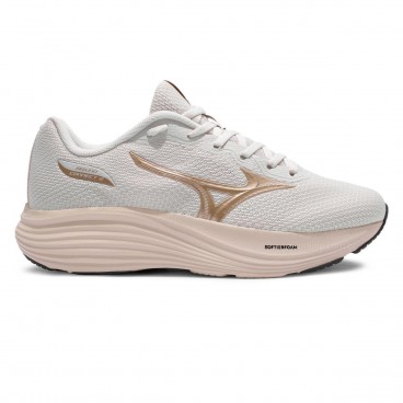 Tênis Mizuno Connect 2 Unissex Bege / Cinza Claro