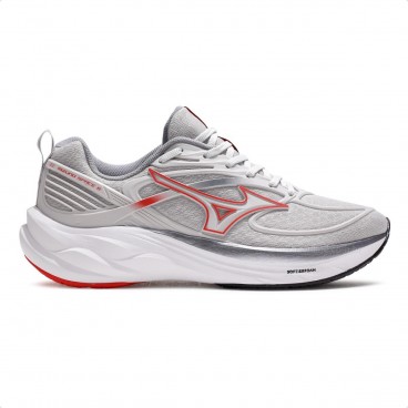Tênis Mizuno Space 6 Unissex Cinza / Vermelho