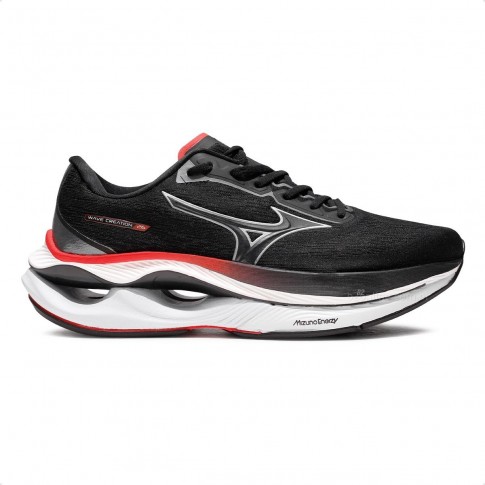 Tênis Mizuno Wave Creation 26 Unissex Preto / Vermelho