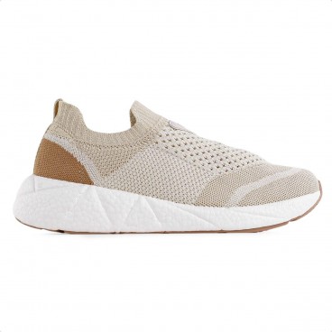 Tênis Modare Slip On Casual Feminino Creme / Bege