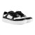 Tênis Casual Moleca  Cadarço Feminino Branco / Preto