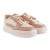 Tênis Moleca Casual Cadarço Feminino Off White / Bege