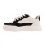 Tênis Moleca Casual Cadarço Feminino Off white / Preto