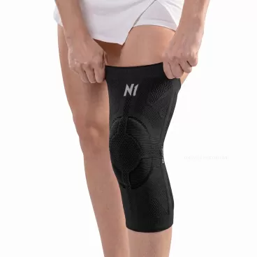 Protetor de Joelho N1 Sport Pro Joelheira Preto / Branco