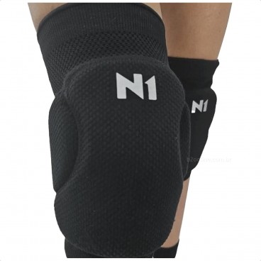 Joelheira com Proteção N1 Sport Spry Preto / Branco