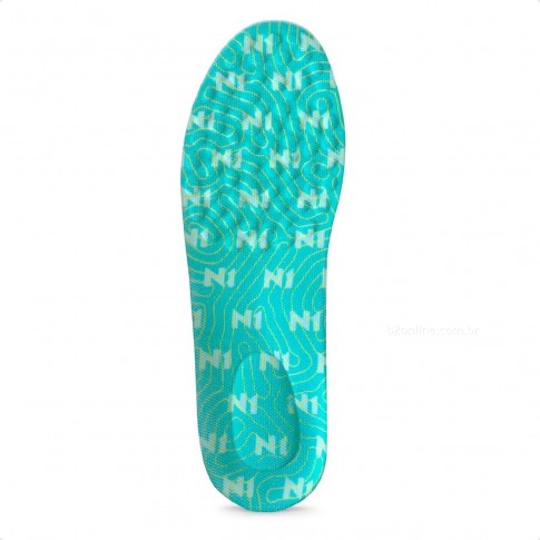 Palmilha Anatômica N1 Sport Ultra Soft Neutra Pro Verde / Branco