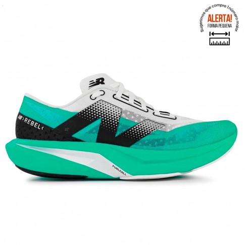 Tenis New Balance Fuelcell Rebel V4 Masculino Verde / Preto