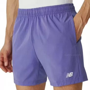 Shorts New Balance Sport Essentials 5 Masculino Roxo