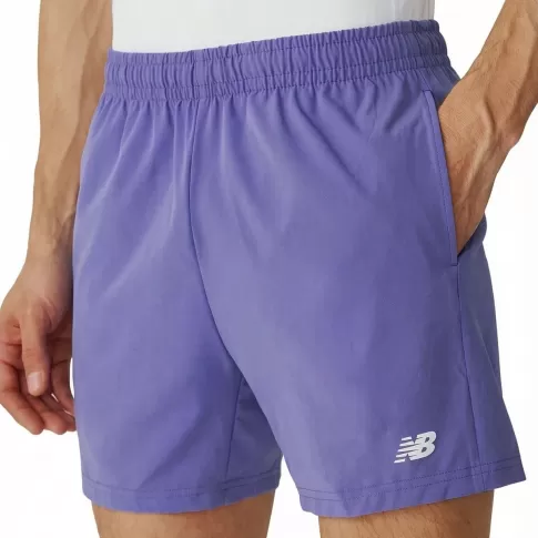 Shorts New Balance Sport Essentials 5 Masculino Roxo