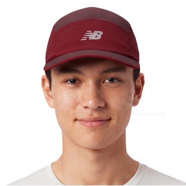 Boné New Balance Every Day Trainner 5 Panel Bordô