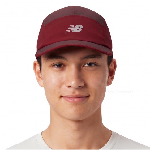 Boné New Balance Every Day Trainner 5 Panel Bordô