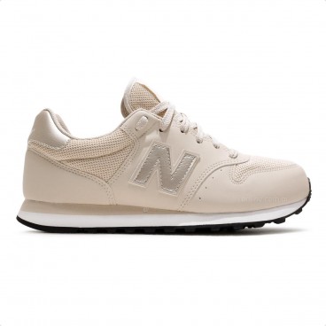 Tênis New Balance 500 V2 Feminino Bege / Dourado