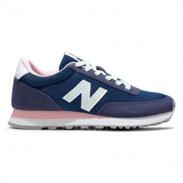 Tênis New Balance 501 Feminino Marinho / Rosa