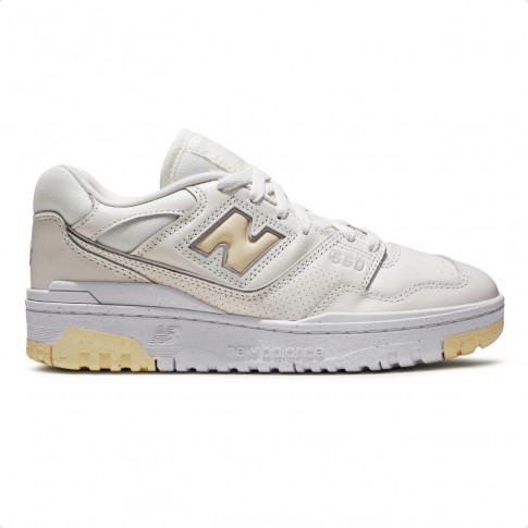 Tenis New Balance 550 Feminino Bege / Amarelo