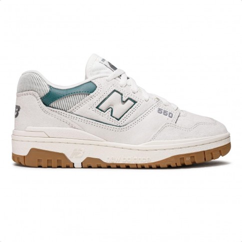 Tenis New Balance 550 Feminino Bege / Verde
