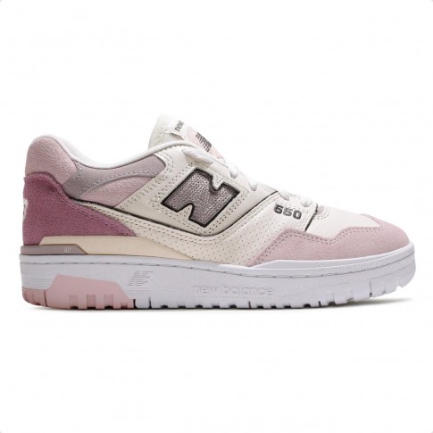 Tenis New Balance 550 Feminino Rosa / Bege