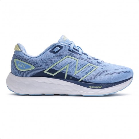 Tênis New Balance 680 V8 Feminino Azul Claro / Azul