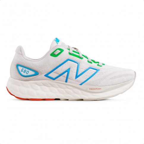 Tênis New Balance 680 V8 Feminino Bege / Azul