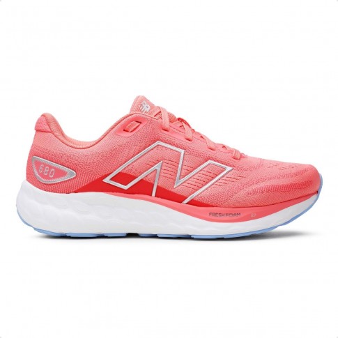 Tênis New Balance 680 V8 Feminino Coral / Branco