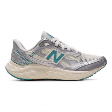 Tênis New Balance Fresh Foam Arishi V4 Feminino Prata / Bege