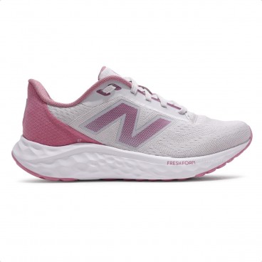 Tênis New Balance Fresh Foam Arishi V4 Feminino Rosa / Cinza
