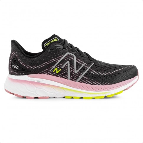 Tênis New Balance Fresh Foam X 860 V13 Feminino Preto / Rosa